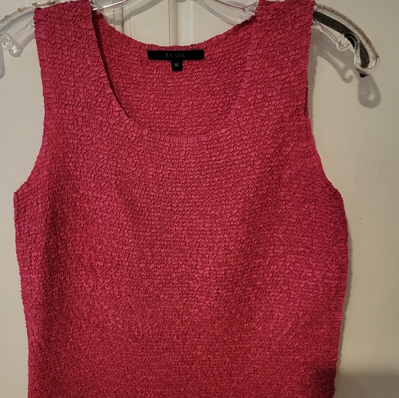 TANIA Women'sTank Pink Size Medium Vintage - Picture 1 of 4